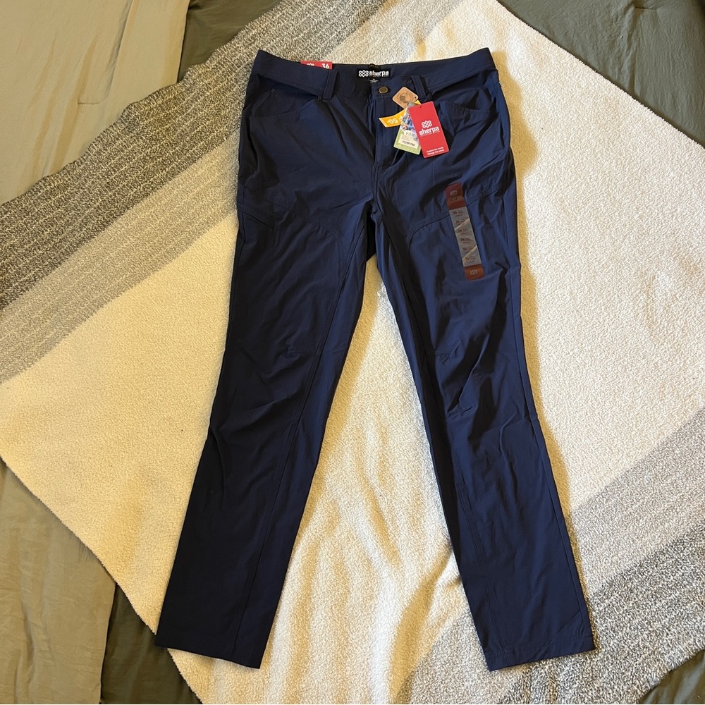 Sherpa Jamyang Pant 36 Rathee Blue UPF 50+ NWT